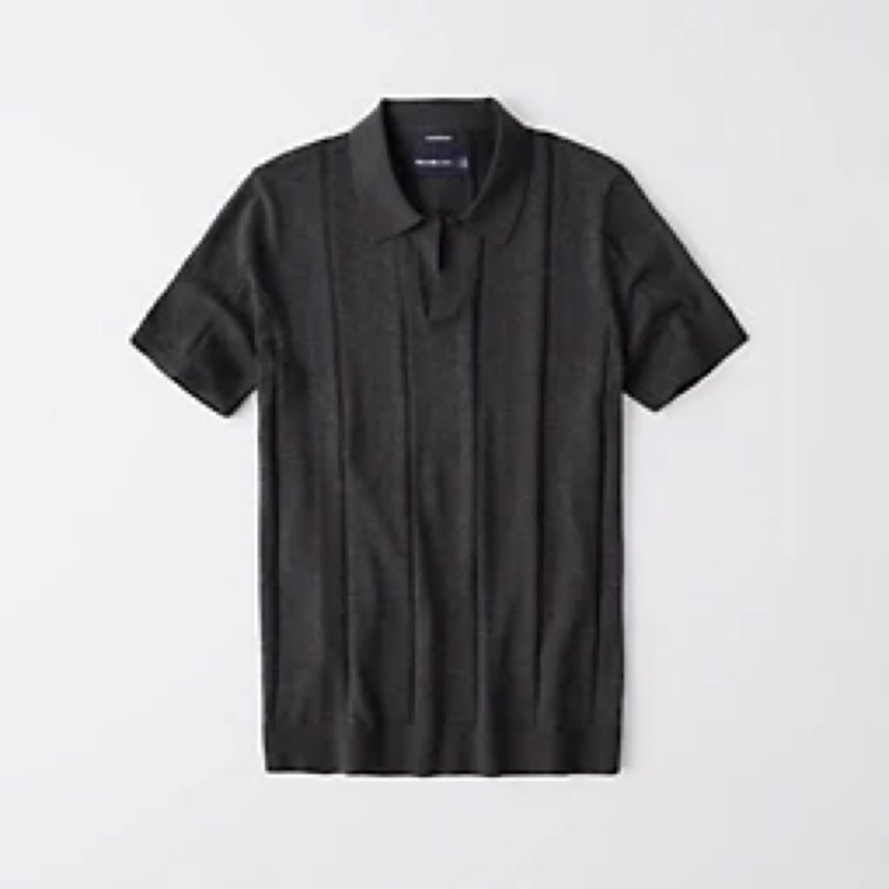 Abercrombie & Fitch Men’s Dark Gray Johnny Collar Polo | M
